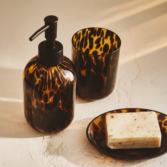Animal Print Bathroom Accessory Set