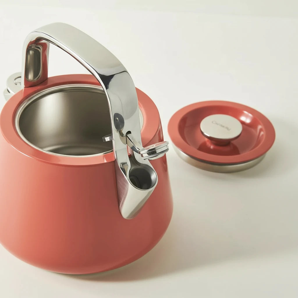 Caraway Whistling Tea Kettle – Stainless Steel & Ceramic-Finished Stovetop Kettle