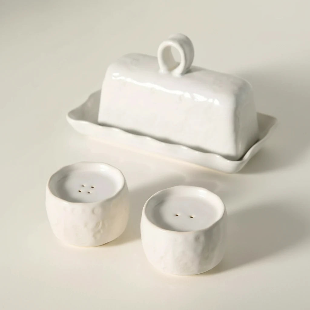 Old Havana Reactive-Glazed Butter Dish – Artisan Stoneware Serveware