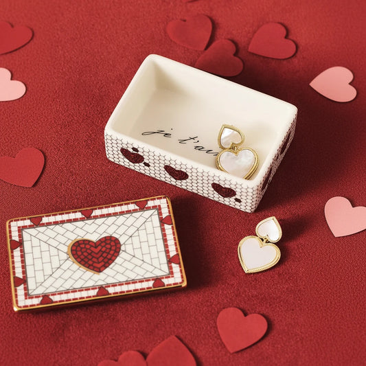 Bistro Tile Stoneware Trinket Box