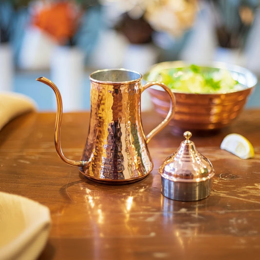Hand-Hammered Copper Oil Bottle – Luxe Kitchen Dispenser