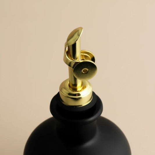 Matte Black Glass Oil Bottle 500 ml – Luxe Kitchen Dispenser