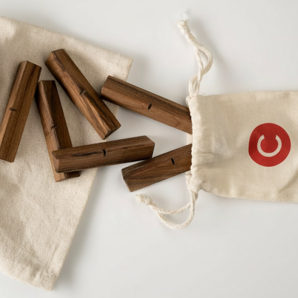 Solid Wood Flatware Holder – Minimalist Kitchen Caddy