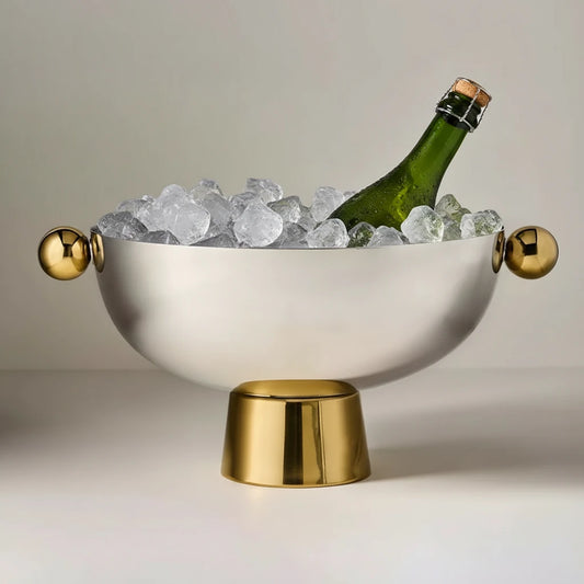 Stainless Steel Party Bucket – Luxe Ice & Beverage Tub