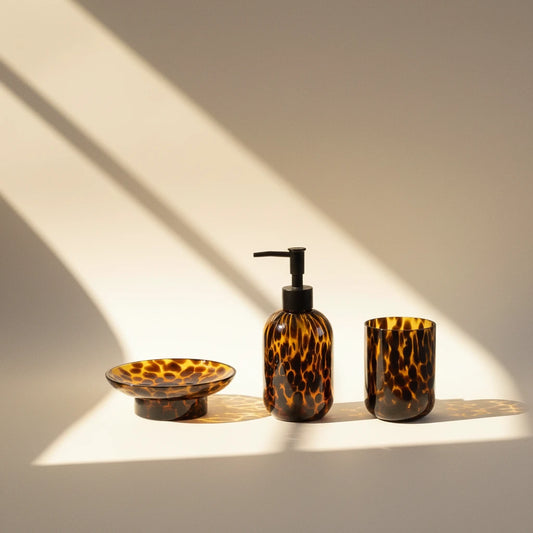 Animal Print Bathroom Accessory Set