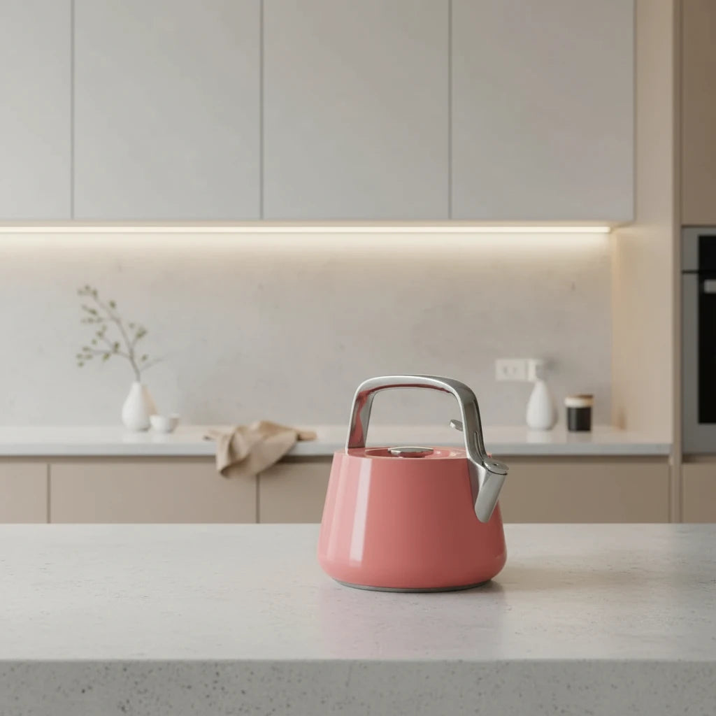 Caraway Whistling Tea Kettle – Stainless Steel & Ceramic-Finished Stovetop Kettle