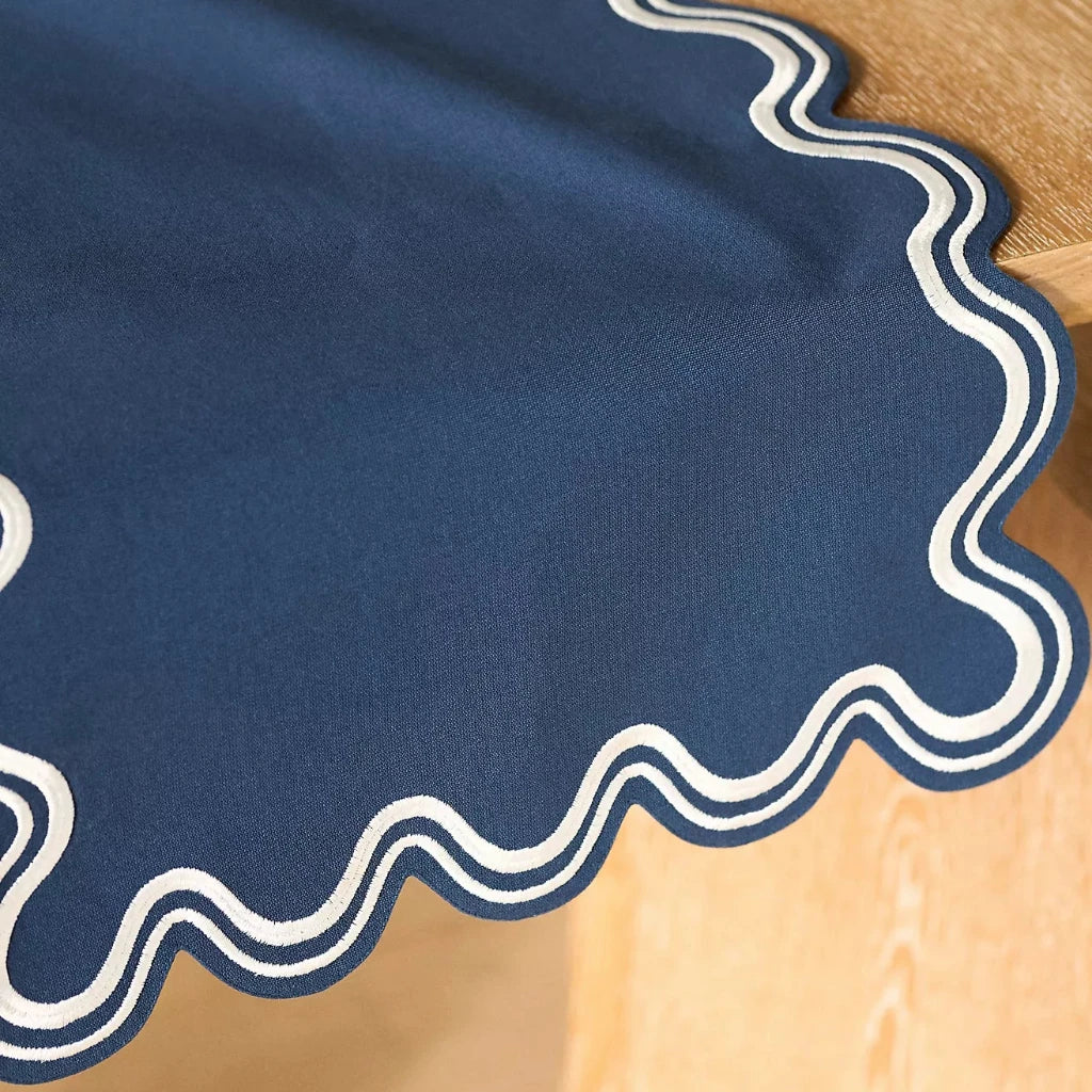 Madeline Embroidered Cotton Table Runner – Timeless Table Linen