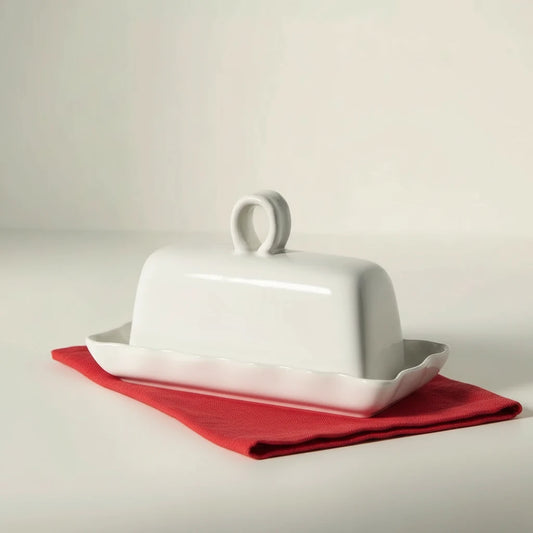 Old Havana Reactive-Glazed Butter Dish – Artisan Stoneware Serveware