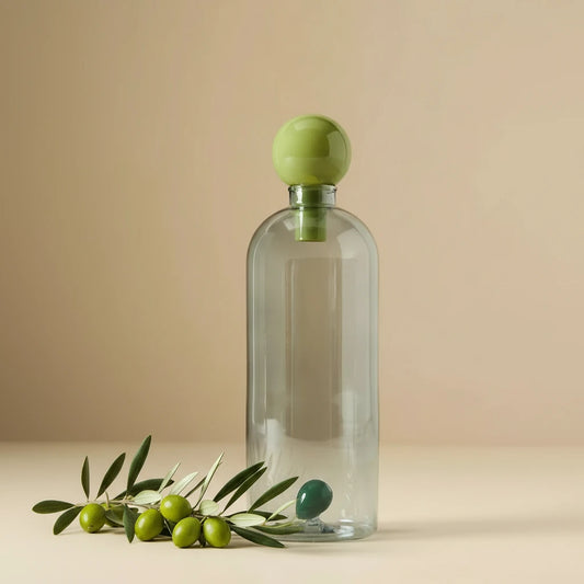 Catania Glass Olive Oil Cruet – Sculptural Borosilicate Oil Pourer