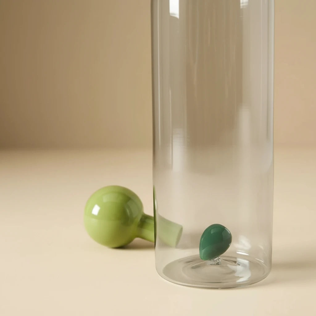 Catania Glass Olive Oil Cruet – Sculptural Borosilicate Oil Pourer