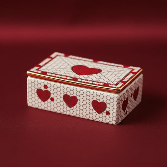 Bistro Tile Stoneware Trinket Box