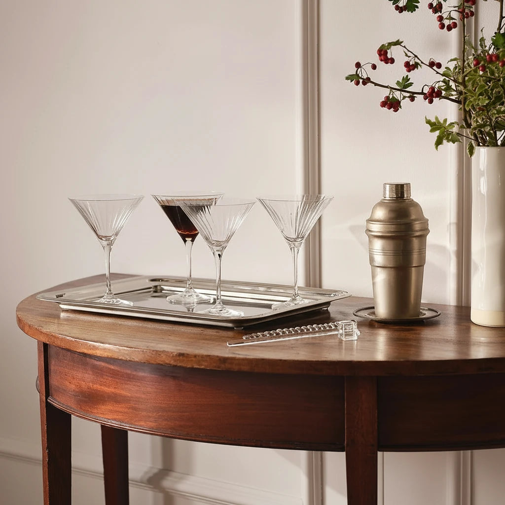 Skye Optic Martini Glasses – Set of 4