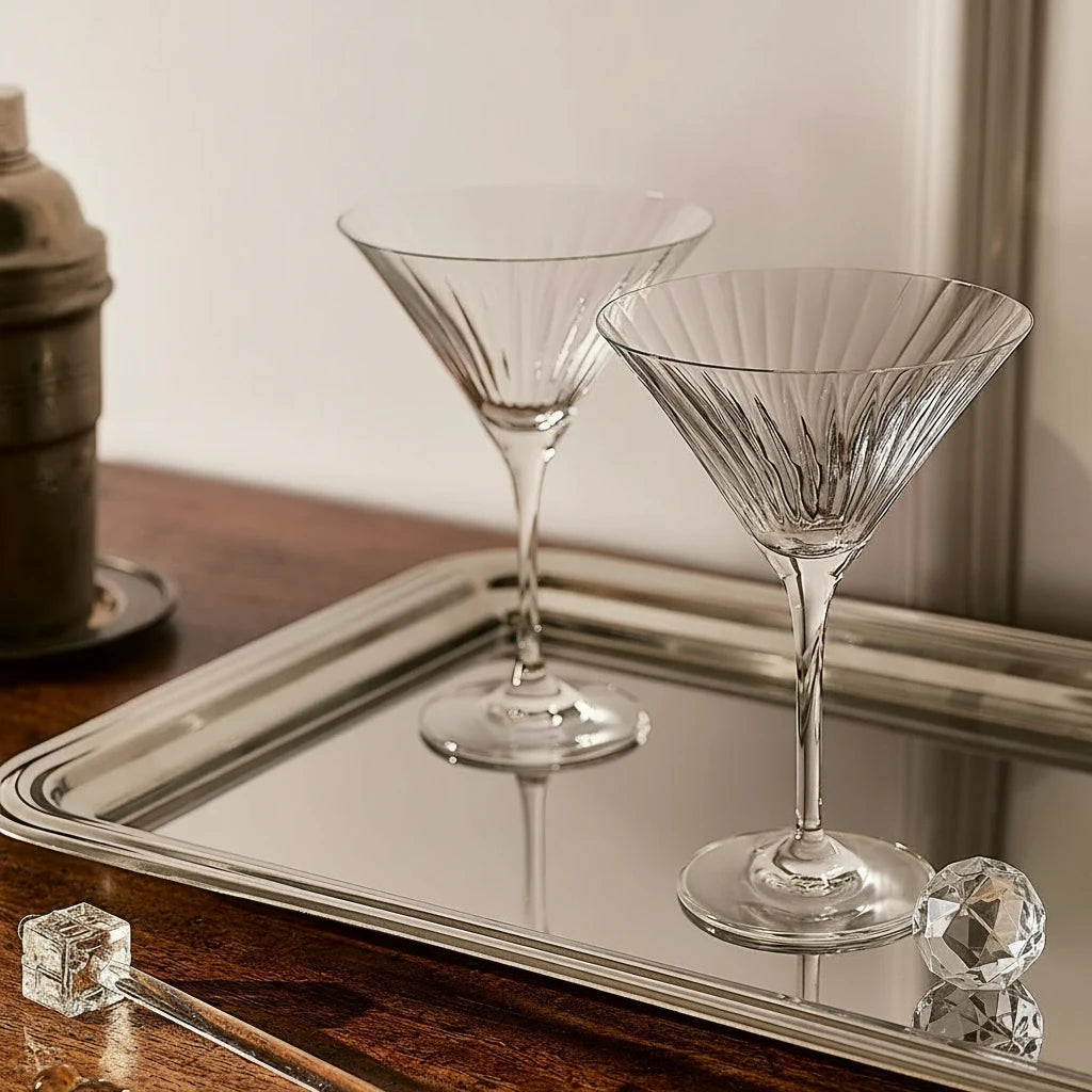 Skye Optic Martini Glasses – Set of 4