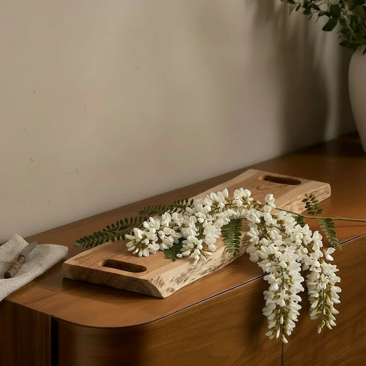 Large Acacia Wood Serving Board – Natural Wood Table Platter