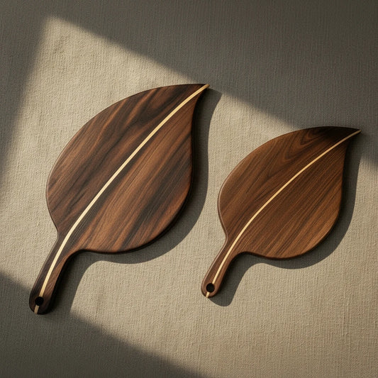 Leaf Serving Board – Sculptural Wooden Table Accent