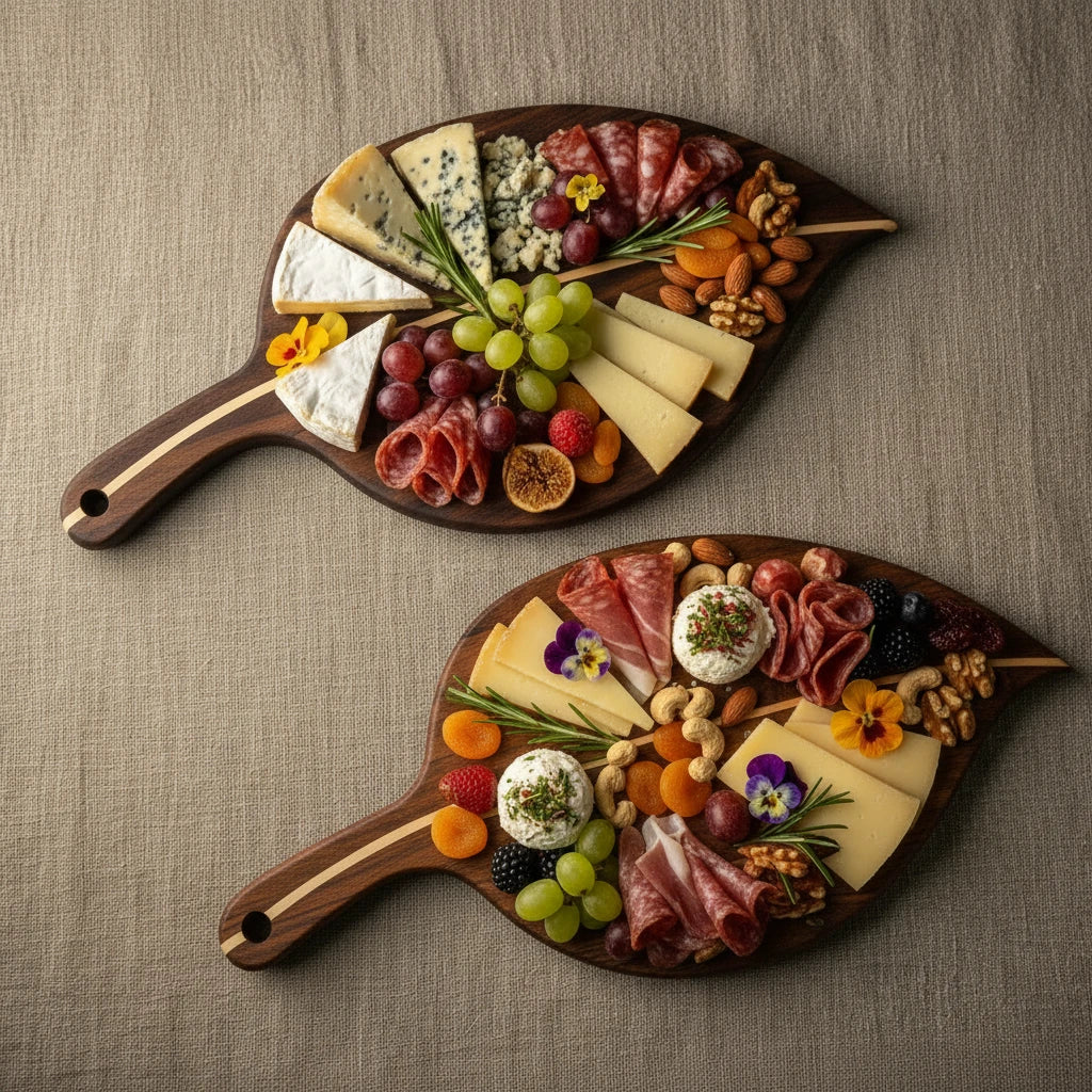 Leaf Serving Board – Sculptural Wooden Table Accent