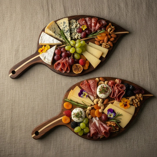 Leaf Serving Board – Sculptural Wooden Table Accent