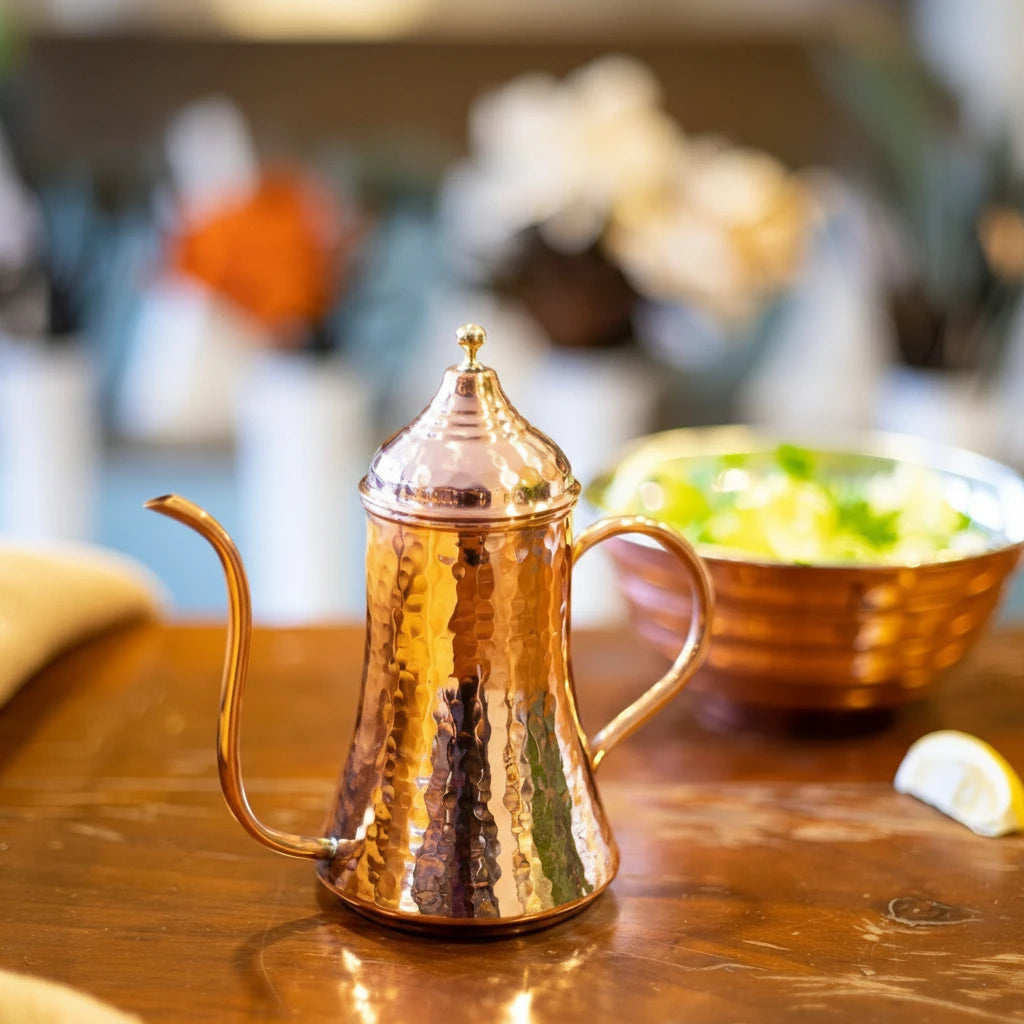 Hand-Hammered Copper Oil Bottle – Luxe Kitchen Dispenser