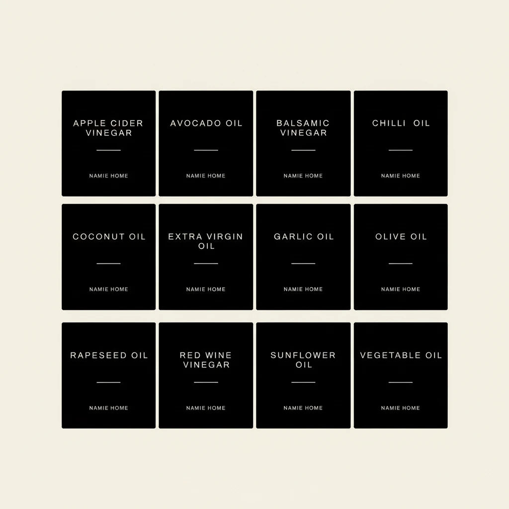 Matte Black Glass Oil Bottle 500 ml – Luxe Kitchen Dispenser