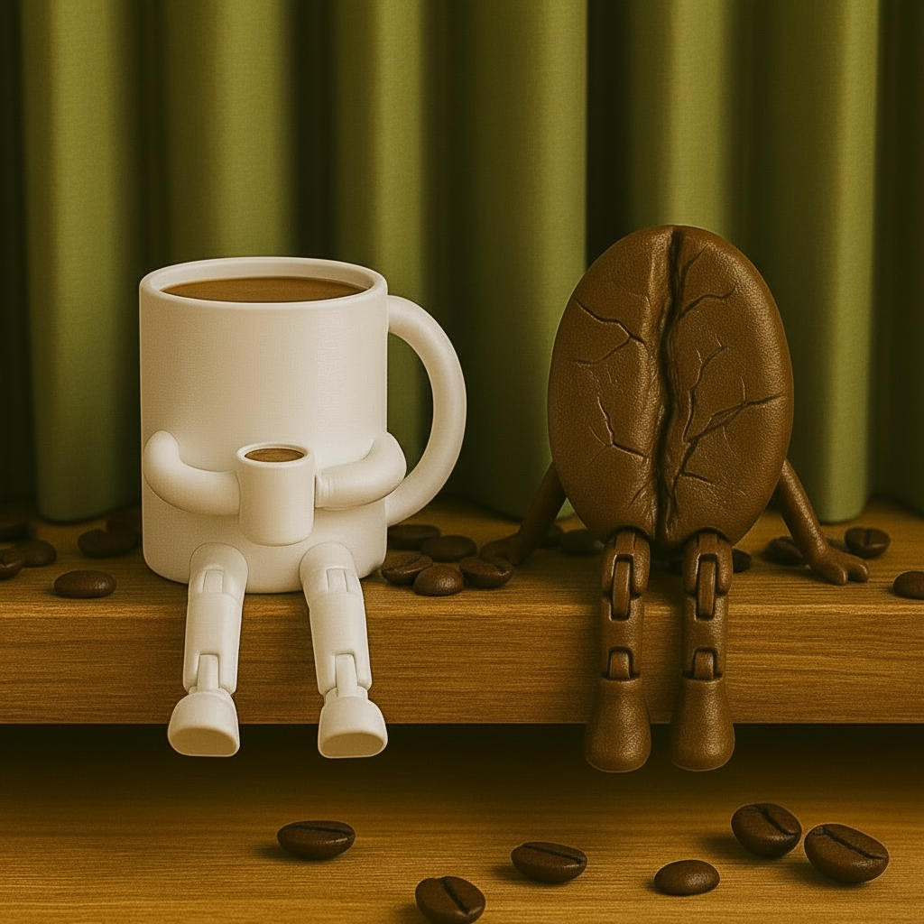 Coffee Lover Figurine Decor – Mini Coffee Characters