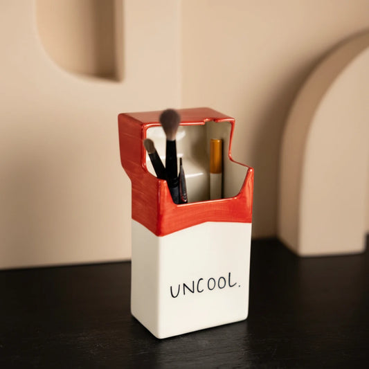 “Uncool” Ceramic Cigarette Packet Ornament